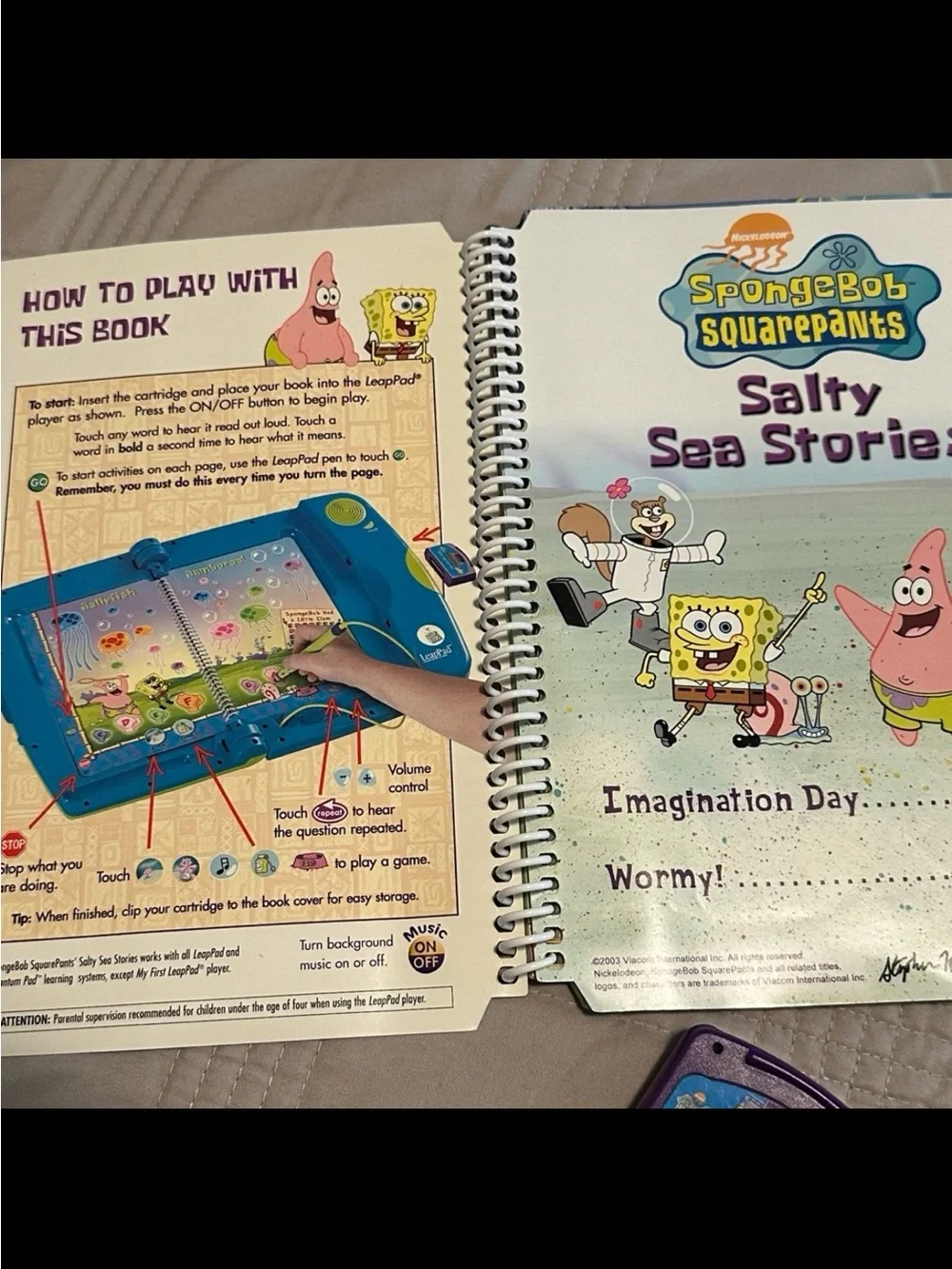 LEAP FROG Leap 2 Series SpongeBob, Monsters Inc., & Shrek Books & Cartridges!